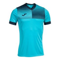 Jersey Joma Eco Supernova. Niebieskie koszulki sportowe męskie Joma, m, bez wzorów, z jersey, bez kołnierzyka, bez ramiączek, do piłki nożnej. Za 130.20 zł.