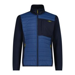 Kurtka puchowa CMP. Niebieskie kurtki sportowe męskie CMP, bez wzorów, z puchu, trekkingowe. Za 371.50 zł.