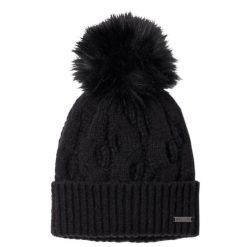 Czapka damska Boundless Days Cable Knit Pom Beanie. Czarne czapki i kapelusze damskie Columbia, bez wzorów, z poliesteru, sportowe. Za 99.99 zł.
