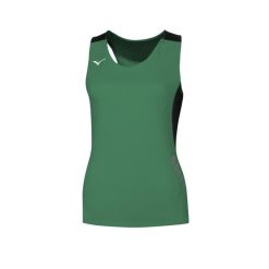 Damski tank top Mizuno Premium. Czarne koszulki sportowe damskie Mizuno, l, bez wzorów, bez kołnierzyka, bez ramiączek, na fitness i siłownię. Za 147.00 zł.