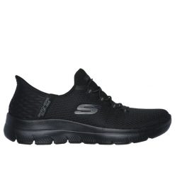 Trenerzy damscy Skechers Summits-Diamond Dream. Czarne obuwie sportowe damskie Skechers, bez wzorów, z materiału, trekkingowe, Skechers Sport. Za 359.00 zł.