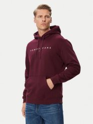 Tommy Jeans Bluza DM0DM20746 Fioletowy Regular Fit. Fioletowe bluzy męskie Tommy Jeans, m, bez wzorów, z bawełny, bez kaptura. Za 369.99 zł.