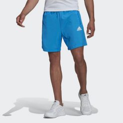 Krótki adidas AEROREADY Designed 2 Move Woven Sport. Niebieskie krótkie spodenki sportowe męskie Adidas, l, bez wzorów, na fitness i siłownię. Za 99.99 zł.