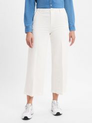 Comma casual identity Spodnie culottes - Alva Kobiety Bawełna biały, 42. Białe spodnie materiałowe damskie comma casual identity, bez wzorów, z bawełny. Za 279.95 zł.