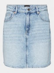 Vero Moda Spódnica jeansowa Tessa 10301536 Niebieski Regular Fit. Niebieskie spódnice damskie Vero Moda, xl, bez wzorów, z bawełny. Za 119.99 zł.