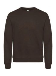 Clique Miami Roundneck – Bluza unisex z bawełny i recyklingowanego poliestru. Brązowe bluzy męskie CLIQUE, xl, bez wzorów, z bawełny, bez kaptura. Za 165.72 zł.