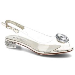 Złote Sandały Sca'Viola Damskie Eleganckie Obuwie. Żółte klapki damskie Sca'viola, z aplikacjami, bez obcasa, na obcasie, bez zapięcia. Za 349.00 zł.