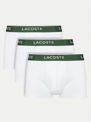 Lacoste Komplet bokserek 5H1300 Biały. Białe bokserki męskie Lacoste, l, bez wzorów, z bawełny. Za 199.99 zł.