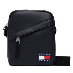Saszetka Tommy Jeans. Czarne saszetki męskie Tommy Jeans, z jeansu, młodzieżowe, małe. Za 289.99 zł.