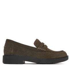 Loafersy Geox. Zielone mokasyny damskie Geox. Za 549.99 zł.