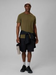 4F Spodenki trekkingowe szybkoschnące męskie - czarne XL. Czarne szorty męskie 4f, na lato, l, bez wzorów, z materiału. Za 199.99 zł.