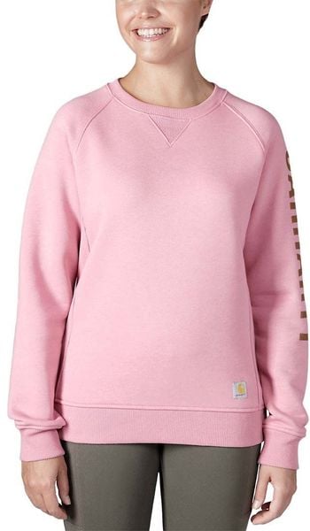 Bluza Carhartt Clarksburg Graphic Crewneck Pink. Różowe bluzy damskie Colour Pleasure, bez wzorów, bez kaptura. Za 249.23 zł.