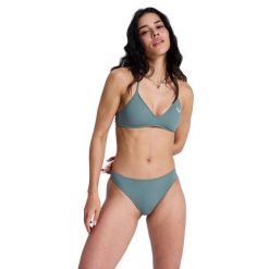 Majtki bikini o średnim kryciu dla Kobiety SOLID ESSENTIALS Zielony. Zielone bikini damskie Roxy, xl, bez wzorów. Za 109.99 zł.