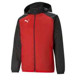 Kurtka Puma Team Liga All Weather. Czarne kurtki męskie Puma, na jesień, l, bez wzorów, z materiału, bez kaptura. Za 201.15 zł.
