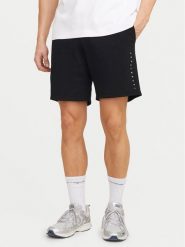 Jack & Jones Szorty sportowe Gordon 12248831 Czarny Regular Fit. Czarne krótkie spodenki sportowe męskie Jack & Jones, m, bez wzorów, z bawełny. Za 99.99 zł.