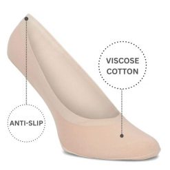 Skarpetki damskie Filippo, komfort noszenia styl basic 3pary, beżowe, SD-IN01. Brązowe skarpety damskie Filippo, bez wzorów. Za 29.99 zł.