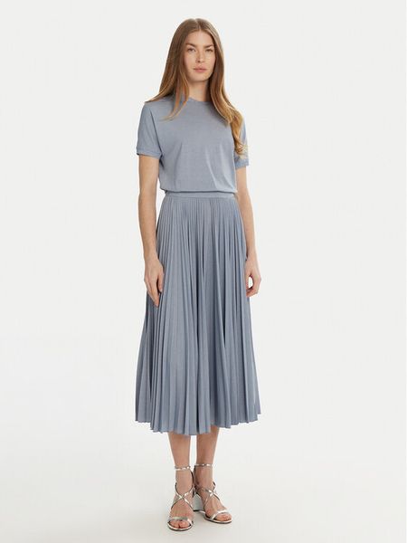 Marella Sukienka codzienna Semele 2513621041 Niebieski. Niebieskie sukienki damskie Marella, na co dzień, s, bez wzorów, z wiskozy, bez kołnierzyka, bez ramiączek, proste. Za 649.00 zł.