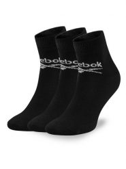 Reebok Skarpety długie R0429-SS24 (3-pack) Czarny. Czarne skarpety damskie Reebok, bez wzorów, z materiału. Za 44.99 zł.
