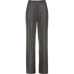 Spodnie z połyskiem bonprix czarny metaliczny. Spodnie materiałowe damskie bonprix. Za 119.99 zł.