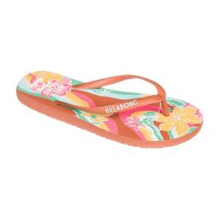 Japonki plażowe damskie Billabong Dama brick. Brązowe klapki damskie Billabong, bez wzorów, sportowe, bez obcasa. Za 39.99 zł.
