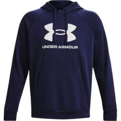 Bluzy sportowa męska Under Armour Rival Fleece Logo. Białe bluzy męskie Under Armour, m, bez wzorów, z kapturem. Za 334.00 zł.