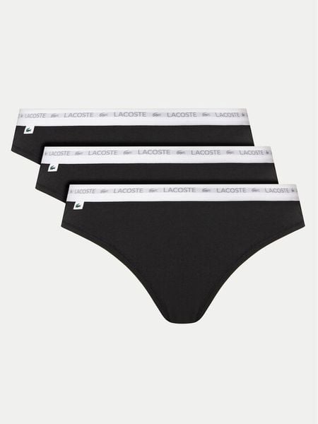 Lacoste Komplet fig 8F1338 Czarny. Czarne figi damskie Lacoste, xl, bez wzorów, z bawełny. Za 159.99 zł.