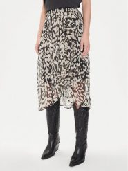 Morgan Spódnica midi 241-JAILY.F Beżowy Regular Fit. Brązowe spódnice damskie Morgan, bez wzorów, z syntetyku, midi. Za 279.99 zł.