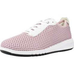 Buty GEOX D AERANTIS Rose. Czerwone obuwie sportowe damskie Geox, bez wzorów, z materiału, na fitness i siłownię. Za 303.99 zł.