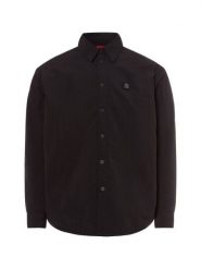 HUGO koszula casual - Ellisce Mężczyźni Comfort Fit czarny, L. Czarne koszule męskie Hugo, l, bez wzorów, z tkaniny, casualowe, bez kołnierzyka, bez ramiączek. Za 599.95 zł.