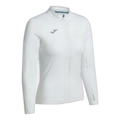 Kurtka z długim rękawem full zip damska Joma R-Night. Czarne kurtki sportowe damskie Joma, xl, bez wzorów, z materiału, bez kaptura, do biegania. Za 252.50 zł.