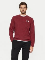 Under Armour Bluza Ua Rival Terry 1370404 Bordowy Relaxed Fit. Czerwone bluzy męskie Under Armour, m, bez wzorów, z bawełny, bez kaptura. Za 109.99 zł.
