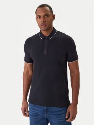 Armani Exchange Polo XM001285 AF10366 UB101 Granatowy Slim Fit. Niebieskie koszulki polo męskie Armani Exchange, m, bez wzorów, z bawełny, bez ramiączek. Za 349.99 zł.