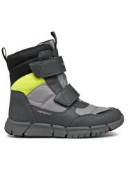 Geox Śniegowce J Flexyper Boy B Abx J169XC 0FU50 C9191 M Szary. Szare buty zimowe chłopięce Geox, bez wzorów, ze skóry, bez zapięcia. Za 429.99 zł.