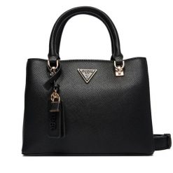 Torebka Guess. Czarne torebki do ręki damskie Guess, z aplikacjami, bez dodatków. Za 509.99 zł.