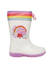 Peppa Pig Kalosze CEO-NJ-AW26-302PP Biały. Białe kalosze dziewczęce Peppa Pig, bez wzorów. Za 69.99 zł.