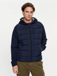 Aeronautica Militare Kurtka przejściowa 232AF465CT3201 Granatowy Regular Fit. Niebieskie kurtki męskie Aeronautica Militare, m, bez wzorów, z syntetyku, bez kaptura. Za 1,419.00 zł.
