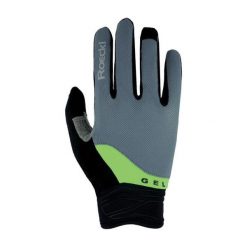 Długie rękawice Roeckl Mori. Szare rękawiczki damskie Roeckl, bez wzorów. W wyprzedaży za 167.00 zł.