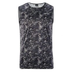 Tank top Hi-Tec Tademor. Czarne t-shirty męskie Hi-tec, m, bez wzorów, z poliesteru, sportowe, bez kołnierzyka. Za 71.35 zł.