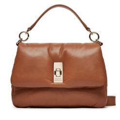 Torebka Tommy Hilfiger. Brązowe torebki do ręki damskie Tommy Hilfiger, bez wzorów, klasyczne, bez dodatków. Za 659.99 zł.