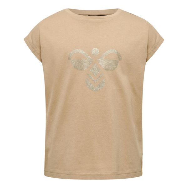 Koszulka dla dziewczynki Hummel Diez. Niebieskie bluzki dla dziewczynek Hummel, bez wzorów, z dżerseju, bez ramiączek. Za 118.00 zł.