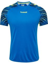 Koszulka treningowa Hummel Blaze Pro. Niebieskie koszulki sportowe damskie Hummel, xl, bez wzorów, z jersey, bez kołnierzyka, bez ramiączek, na fitness i siłownię. Za 109.00 zł.