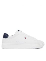 Tommy Hilfiger Sneakersy T3X9-35233-1355X336 D Biały. Białe buty sportowe chłopięce Tommy Hilfiger, bez wzorów, ze skóry, bez zapięcia. Za 329.99 zł.