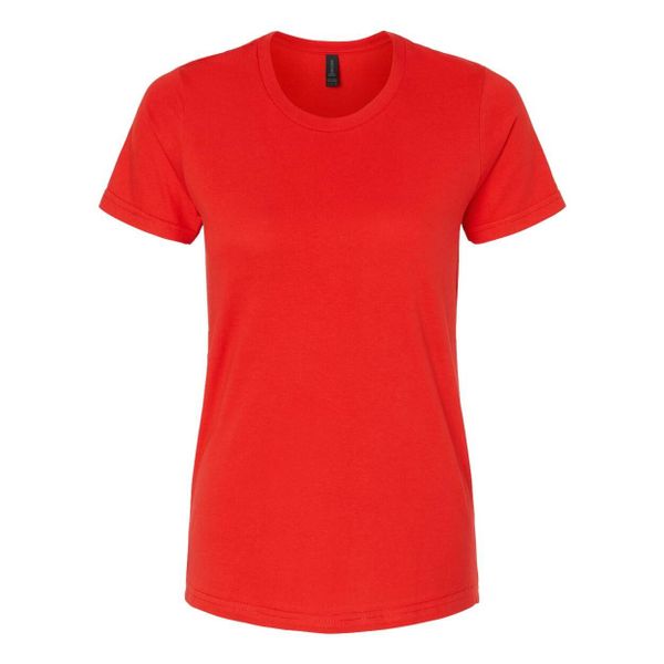 Damska Koszulka Softstyle O Średniej Grubości. Czerwone koszulki sportowe damskie Gildan, m, bez wzorów, sportowe, bez kołnierzyka. Za 43.99 zł.