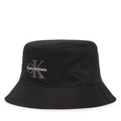 Kapelusz Calvin Klein Jeans. Czarne czapki i kapelusze męskie Calvin Klein Jeans, bez wzorów, z jeansu. Za 129.99 zł.