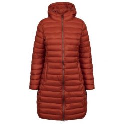 Kurtka Damska Dorothea Padded Jacket. Brązowe kurtki sportowe damskie Trespass, bez wzorów, z puchu, bez kaptura, trekkingowe. Za 330.99 zł.