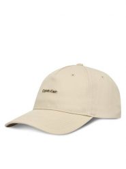 Calvin Klein Czapka z daszkiem Coton Twill Standard Logo Hw Cap LV04D5080G Beżowy. Brązowe rękawiczki męskie Calvin Klein, bez wzorów, z bawełny. Za 209.99 zł.