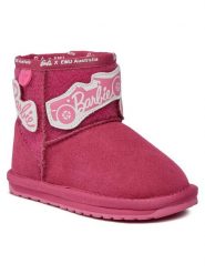 EMU Australia Śniegowce Wallaby Mini Play K12748 Różowy. Czerwone buty zimowe dziewczęce Emu Australia, ze skóry, bez zapięcia. Za 389.99 zł.