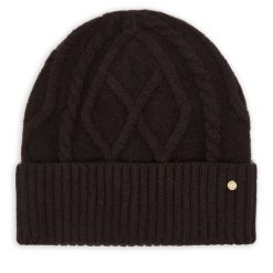 Czapka Armani Exchange. Brązowe czapki i kapelusze damskie Armani Exchange, na zimę, bez wzorów. Za 264.99 zł.