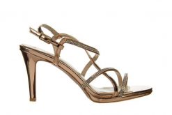 Sandały Bayla-187 587-9083 Rose 187127, Różowe złoto, Skóra ekologiczna - 39. Żółte sandały damskie Bayla, bez wzorów, z lakierowanej skóry, bez obcasa, na platformie, bez zapięcia. W wyprzedaży za 179.10 zł.