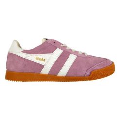 Sznurowane trampki damskie Gola Elan. Białe trampki i tenisówki damskie Gola, bez wzorów, z gumy, retro, bez zapięcia. Za 459.10 zł.